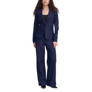 ICHI Blauer Baumwollblazer