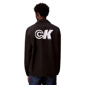 Calvin Klein Jeans Schwarze Shell-Jacke aus Polyester