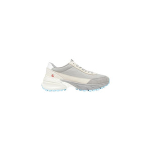 Gray Suede Leather Athletic Sneakers