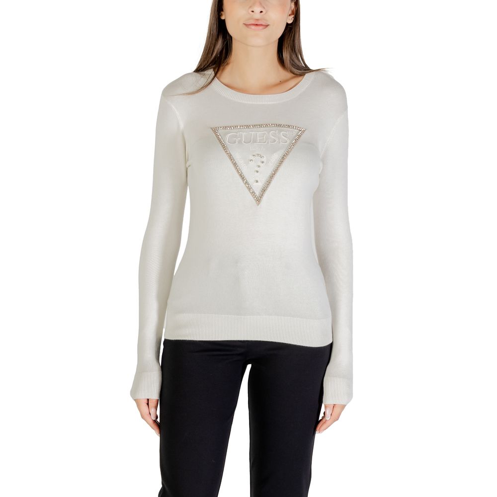Guess Sweatshirt aus Viskose in Creme