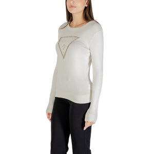 Guess Sweatshirt aus Viskose in Creme