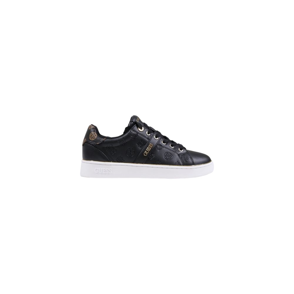 Guess Schwarze Low-Top-Sneaker aus Polyethylen