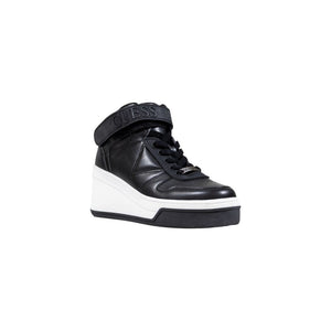 Guess Schwarze Plateau-Sneaker aus Polyethylen