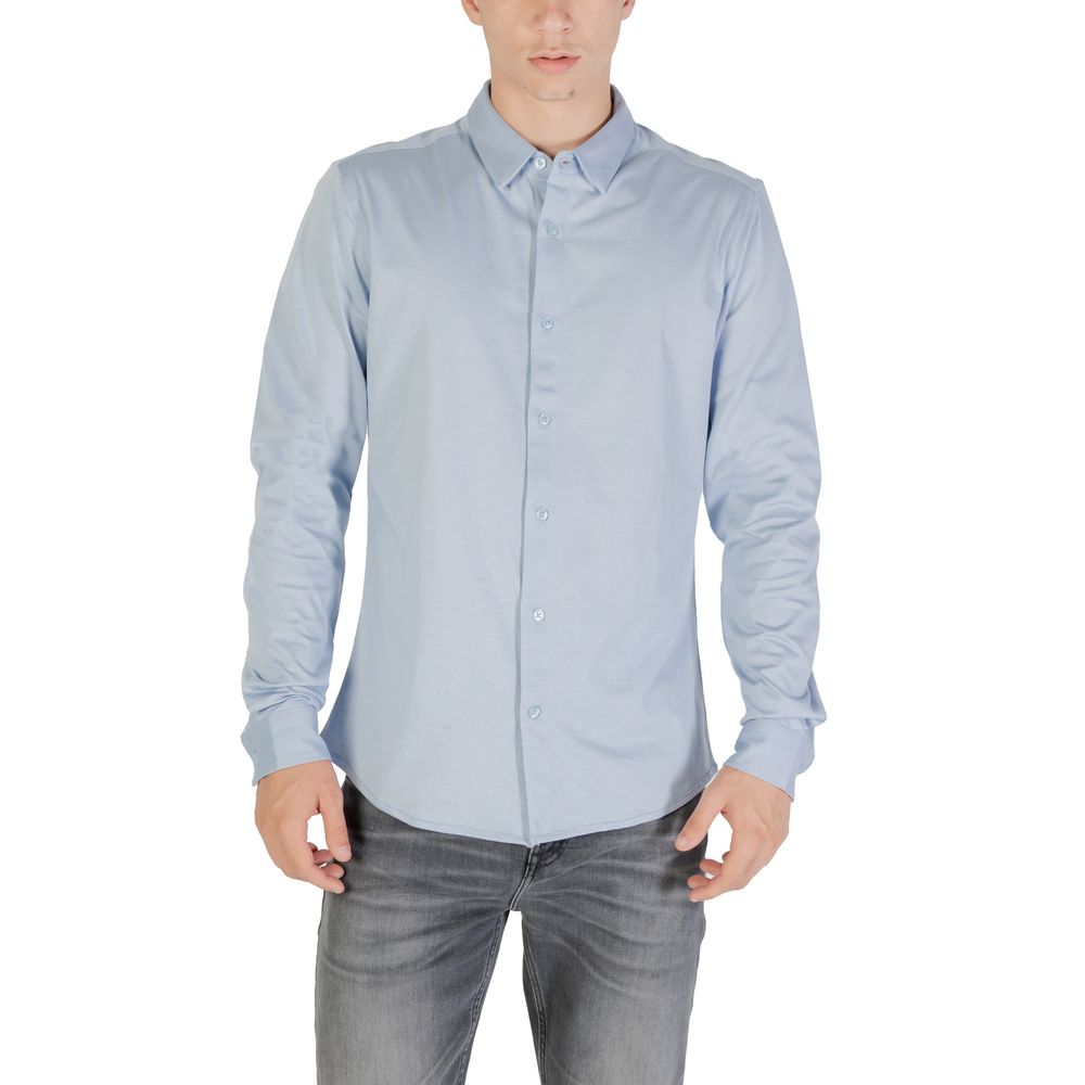 Only & Sons Blaues Baumwollhemd