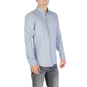 Only & Sons Blaues Baumwollhemd