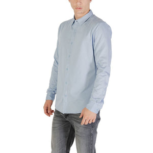 Only & Sons Blaues Baumwollhemd