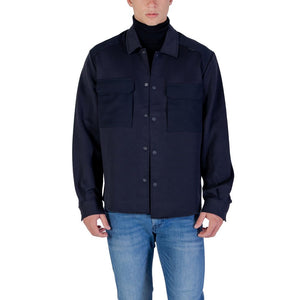 Antony Morato Blaues Baumwollhemd