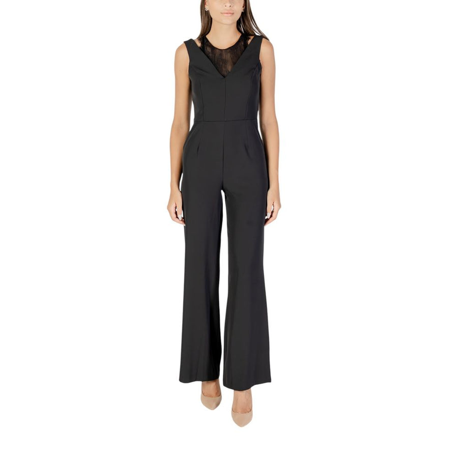 Rinascimento Schwarzer Jumpsuit aus Polyester
