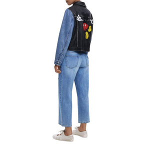 Desigual Blaue Jeansjacke aus Baumwolle