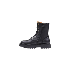 Alviero Martini Prima Classe Schwarze Schnürstiefel aus Polyethylen