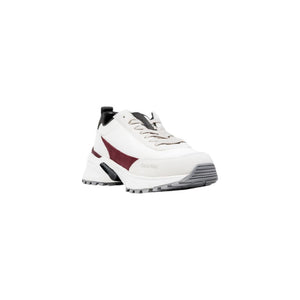 Calvin Klein Cremefarbene Wildleder-Sneaker mit klobiger Sohle