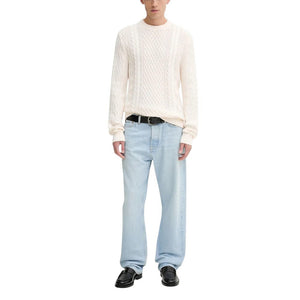 Tommy Hilfiger Jeans Cremefarbener Pullover aus recycelter Baumwolle