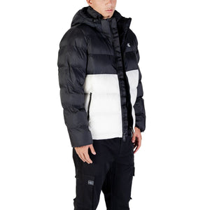 Cream Polyamide Full-Length Jacket