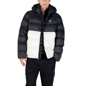 Cream Polyamide Full-Length Jacket