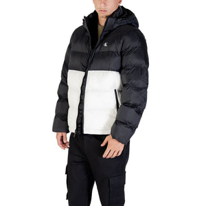 Cream Polyamide Full-Length Jacket