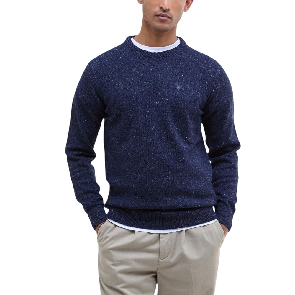Barbour Blauer Wollpullover