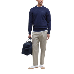 Barbour Blauer Wollpullover