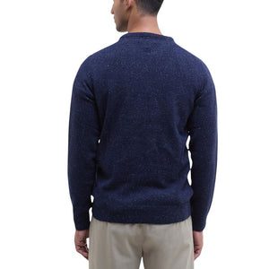 Barbour Blauer Wollpullover