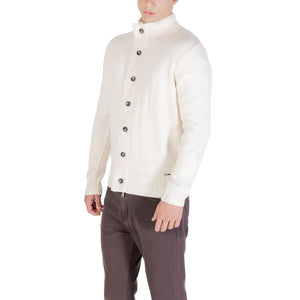 Gianni Lupo Cremefarbener Pullover aus Marabou-Feder