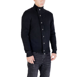 Gianni Lupo Schwarzer Marabou-Pullover