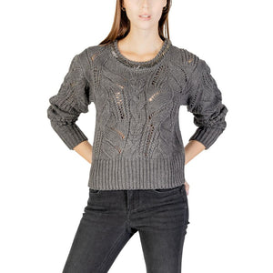 Liu Jo Graues Marabou-Sweatshirt