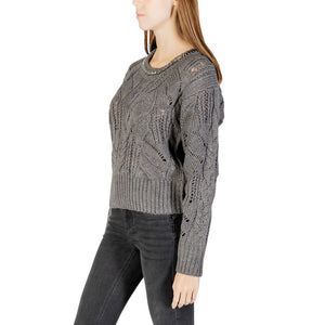 Liu Jo Graues Marabou-Sweatshirt