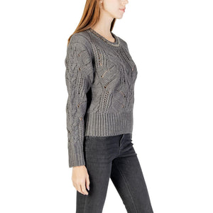 Liu Jo Graues Marabou-Sweatshirt