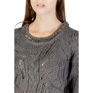 Liu Jo Graues Marabou-Sweatshirt