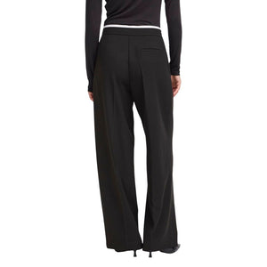 ICHI Schwarze Hose aus Polyester