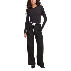 ICHI Schwarze Hose aus Polyester