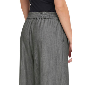 ICHI Graue Freizeithose aus Polyester