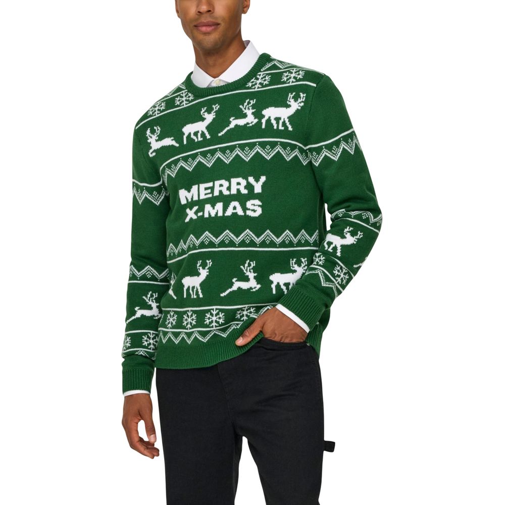 Only & Sons Zweifarbiger Marabou-Pullover
