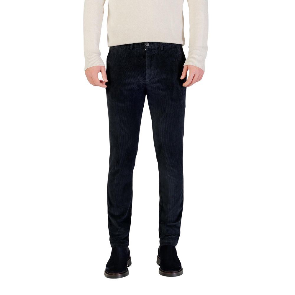 Borghese Blaue Baumwoll-Freizeithose
