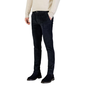 Borghese Blaue Baumwoll-Freizeithose