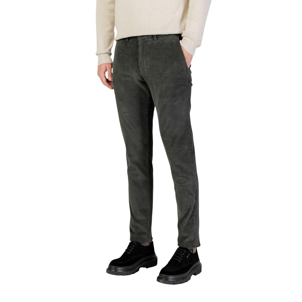 Borghese Grüne Baumwoll-Freizeithose