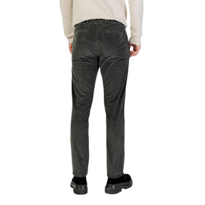 Borghese Grüne Baumwoll-Freizeithose