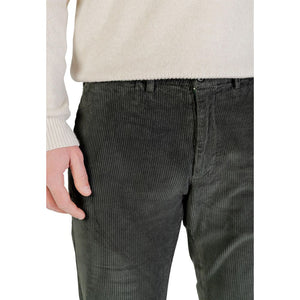 Borghese Grüne Baumwoll-Freizeithose