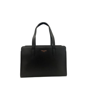 Twinset Schwarze Schultertasche aus PU für Damen