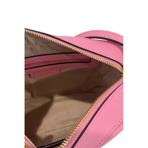 Twinset Pinke Damen-Umhängetasche aus PU