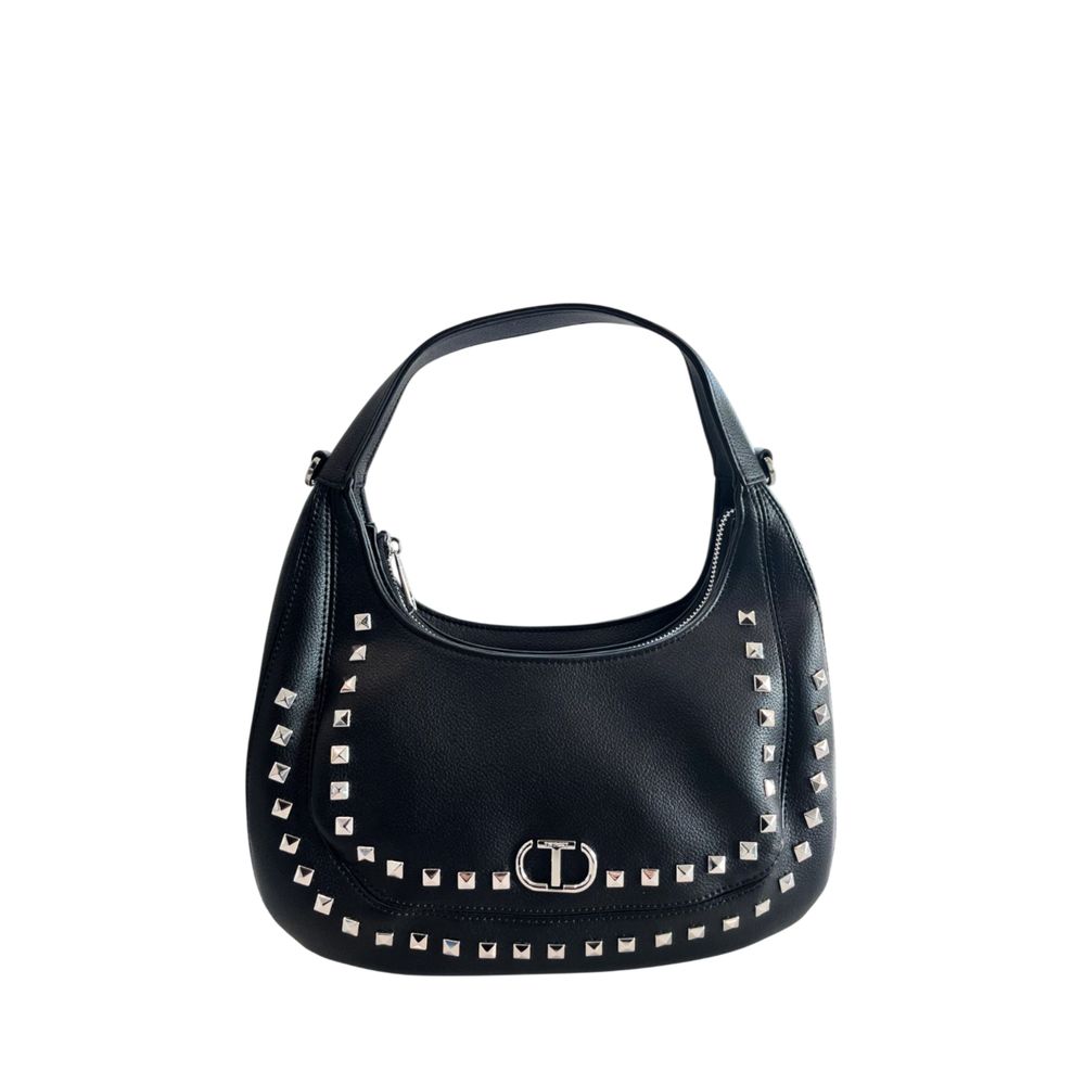 Twinset Schwarze Schultertasche aus PU für Damen
