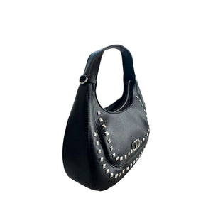 Twinset Schwarze Schultertasche aus PU für Damen