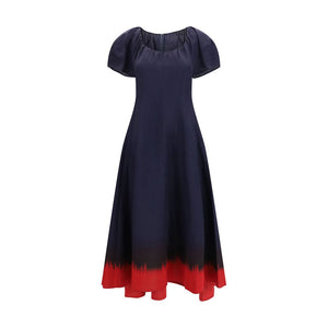Tory Burch Blaues Viskose-Freizeitkleid