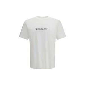 Off-White Weißes Baumwoll-T-Shirt