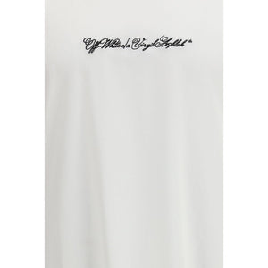 Off-White Weißes Baumwoll-T-Shirt