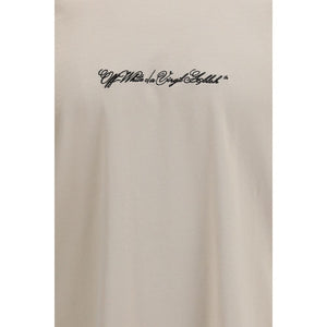 Off-White Beiges Baumwoll-T-Shirt