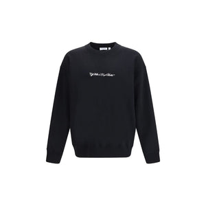 Off-White Schwarzer Baumwoll-Sweatshirt