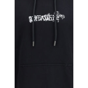 Off-White Schwarzer Baumwoll-Sweatshirt