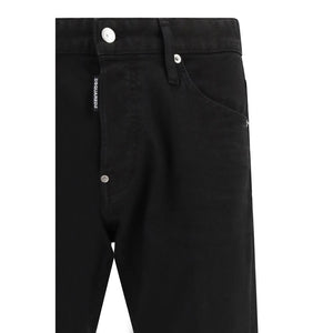Dsquared² Schwarze Baumwoll-Jeans im Slim Fit