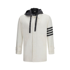 Thom Browne Weißes Sweatshirt aus Polyamid