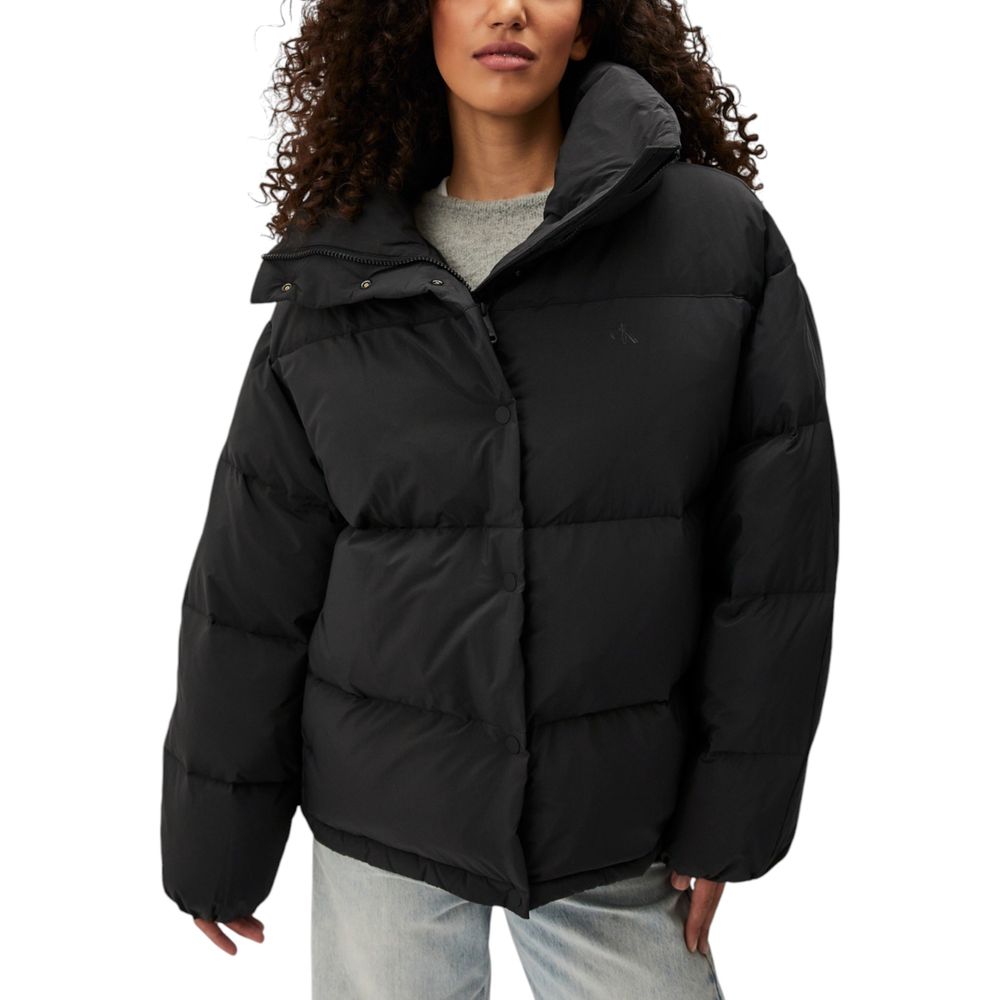 Calvin Klein Jeans Schwarzer Polyester-Mantel